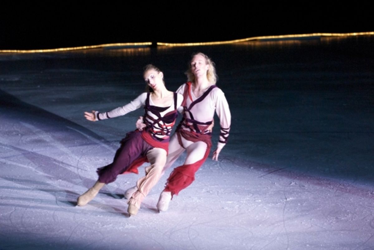 Elisa Angeli and Tyrrell Gene at  Ice Theatre of NY Honors Paul Wylie