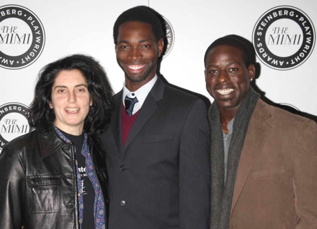 Tina Landau, Tarell Alvin McCraney and Sterling K. Brown at The Harold and Mimi Steinberg Charitable Trust's 2nd Annual 'Mimi' Awards Ceremony