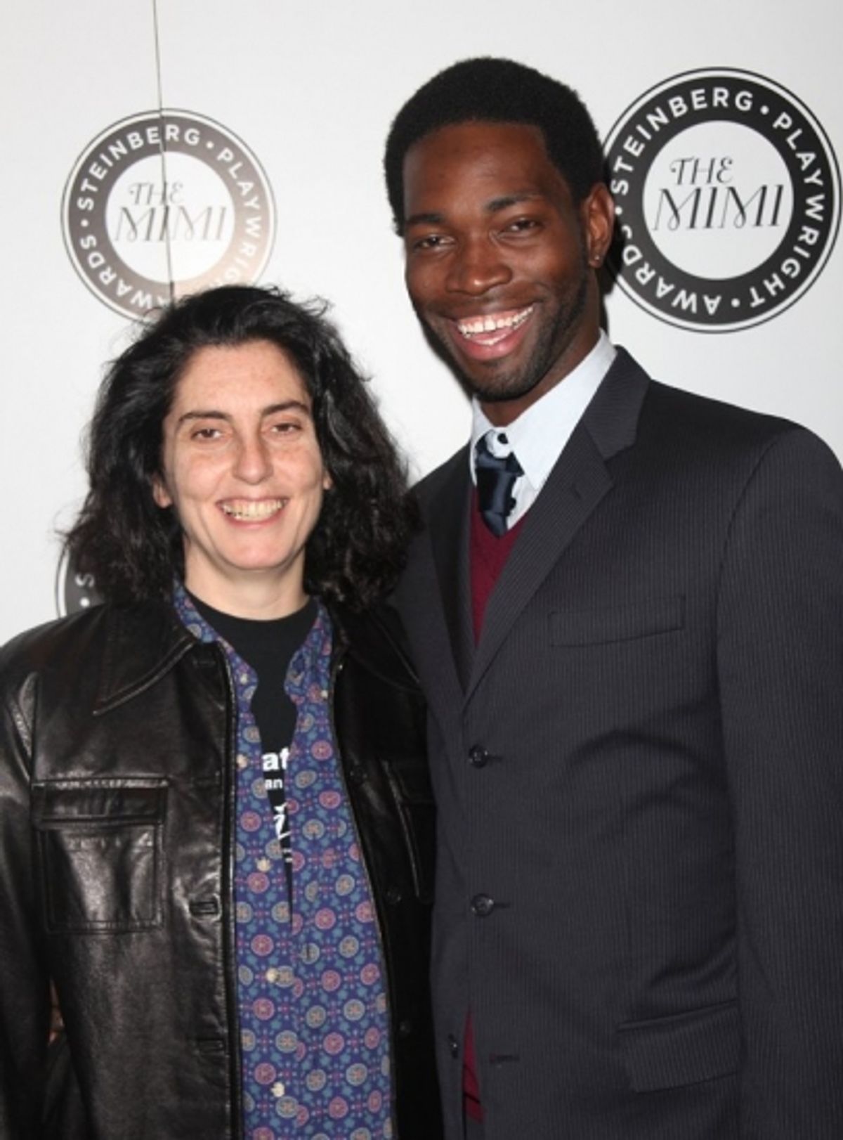 Tina Landau and Tarell Alvin McCraney at The Harold and Mimi Steinberg Charitable Trust's 2nd Annual 'Mimi' Awards Ceremony
