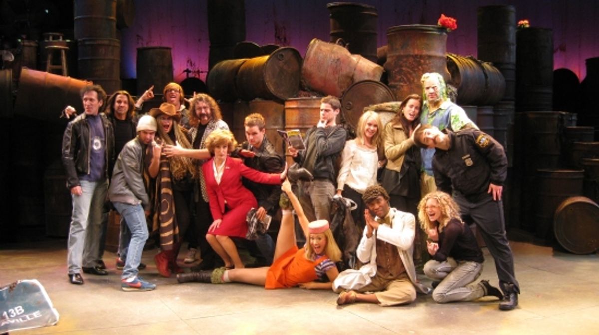 Alan Childs, Eric Day, Chris D'Arienzo, Michele Mais, Doug Katsaros, Erin Leigh Peck, Jeremy Woodard, Jeremy Jordan, Becca Tobin, Katherine Tokarz, Nick Cordero, Jonathon Root and Lauren Molina at 