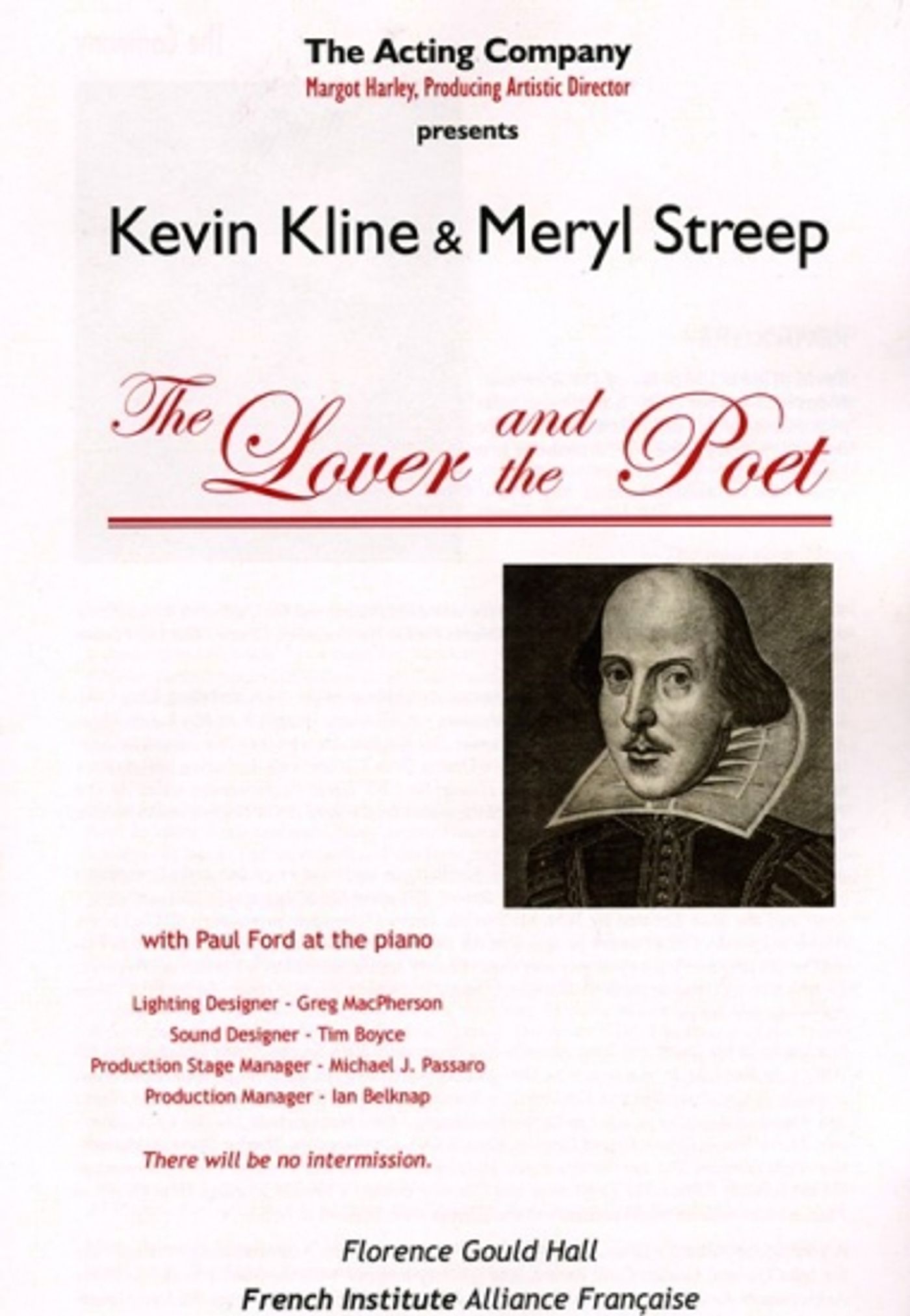 Photo Coverage: 'The Lover and the Poet' The Acting Company Benefit Performance  Image