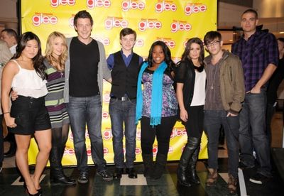 Jenna Ushkowitz, Dianna Agron, Cory Monteith, Chris Colfer, Amber Riley, Lea Michele, Photo