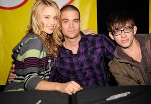 Dianna Agron, Mark Salling and Kevin McHale @ BroadwayWorld Dianna Agron, Mark Salling and Kevin McHale Photo