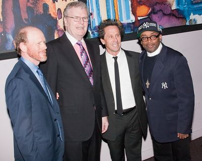 Ron Howard, Howard Stringer, Brian Grazer, and Spike Lee Photo