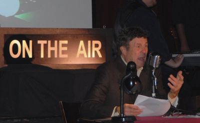Cousin Bruce Morrow was our emcee  Photo