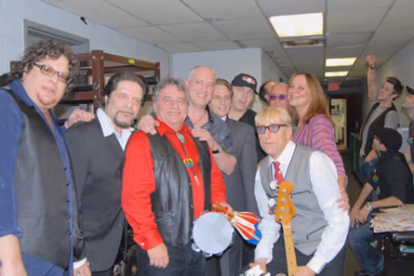 Ted Baker, Angel Rissoff, Eddie Brigati, Donnie Kehr, Gene Cornish, Paul Shaffer, Wil Photo