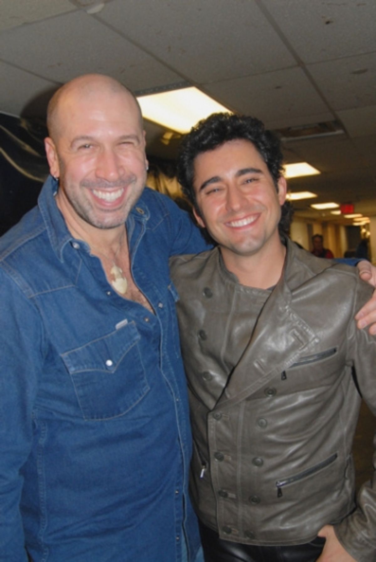 Jeremy Schonfeld and John Lloyd Young at 