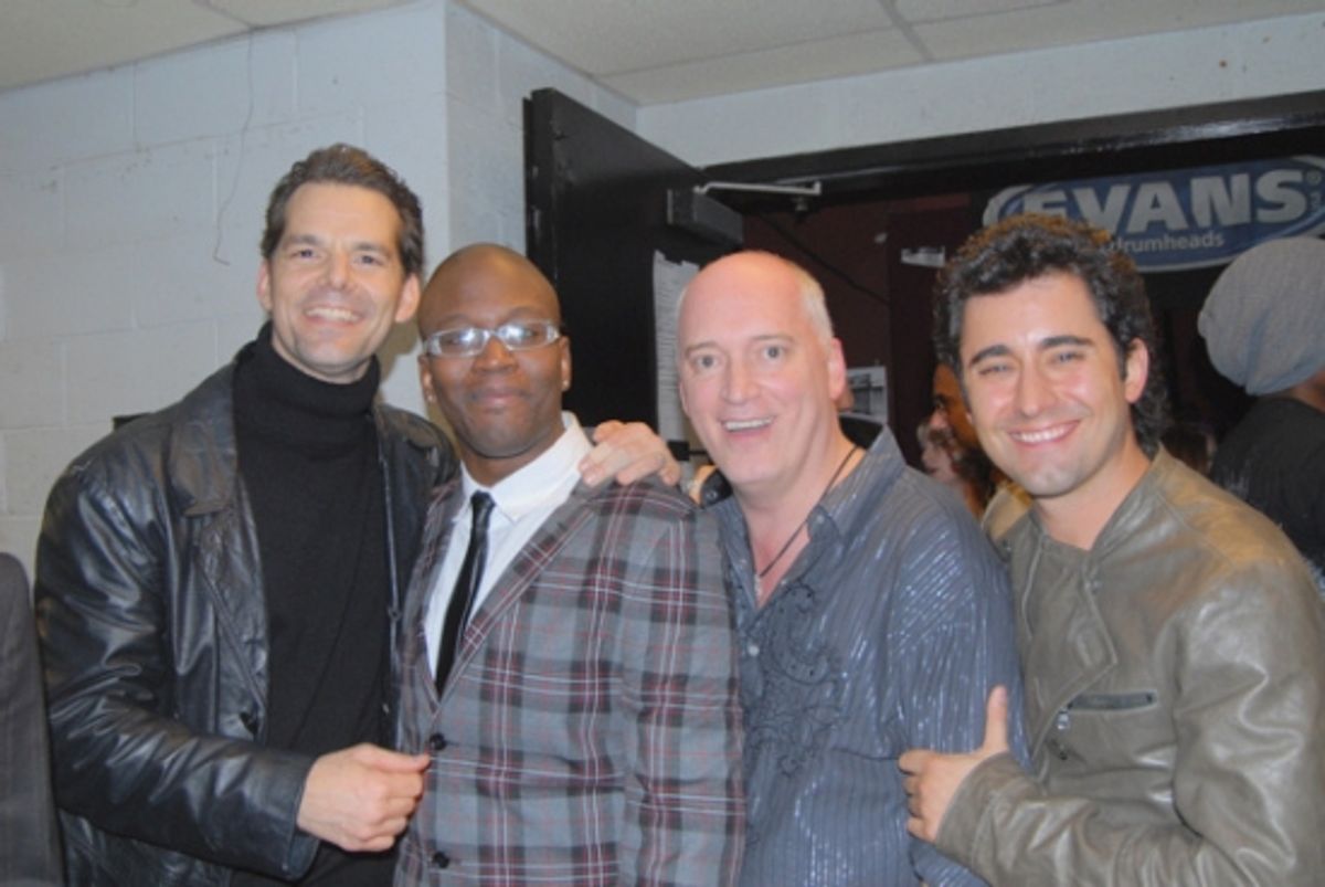 J. Robert Spencer, Titus Burgess, Donnie Kehr and John Lloyd Young at 