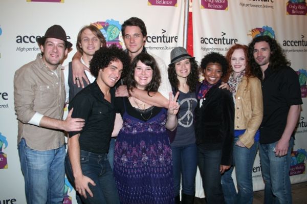 HAIR on BroadwayÃ¢â‚¬â„¢s Andrew Kober, Lauren Elder, Chasten Harmon, Heath Photo