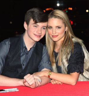 Dianna Agron and Chris Colfer @ BroadwayWorld Dianna Agron and Chris Colfer Photo