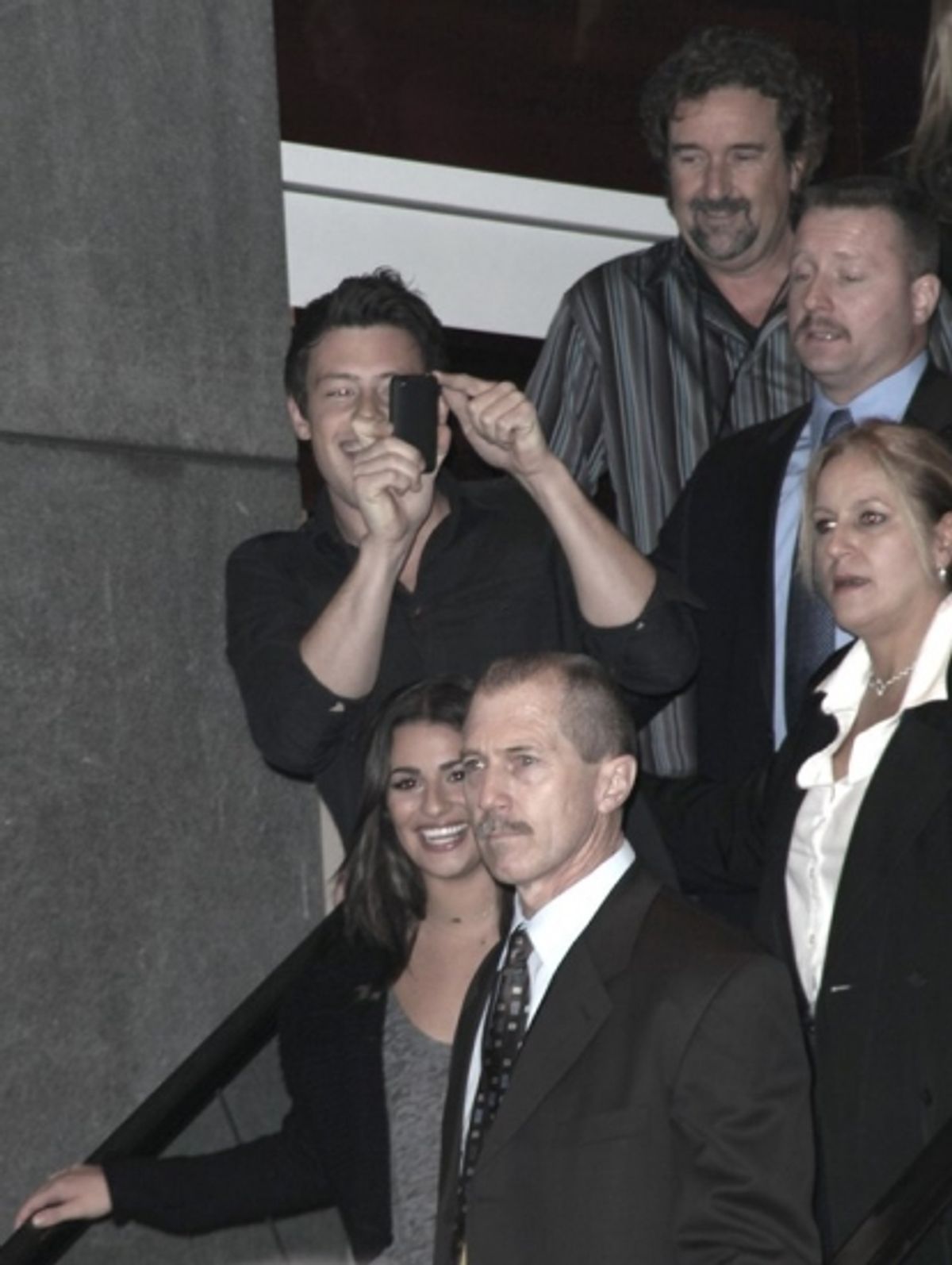 Lea Michele and Cory Monteith at 