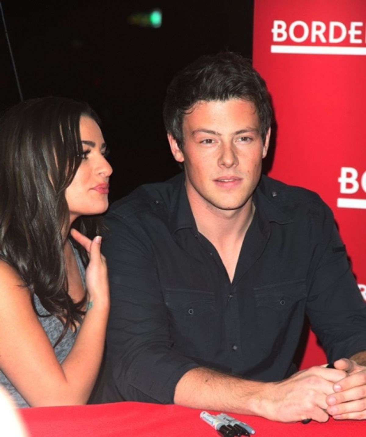 Lea Michele and Cory Monteith at 