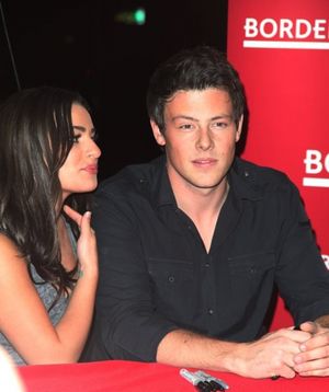Lea Michele and Cory Monteith @ BroadwayWorld Lea Michele and Cory Monteith Photo