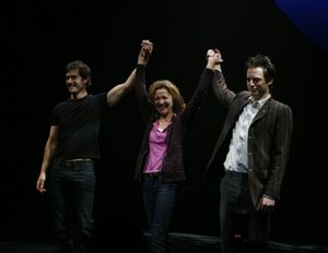 Mark-Paul Gosselaar, Julie White and Justin Kirk @ BroadwayWorld Mark-Paul Gosselaar, Julie White and Justin Kirk Photo