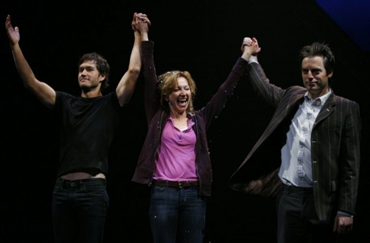 Mark-Paul Gosselaar, Julie White and Justin Kirk at 