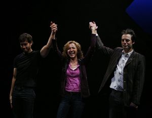 Mark-Paul Gosselaar, Julie White and Justin Kirk @ BroadwayWorld Mark-Paul Gosselaar, Julie White and Justin Kirk Photo