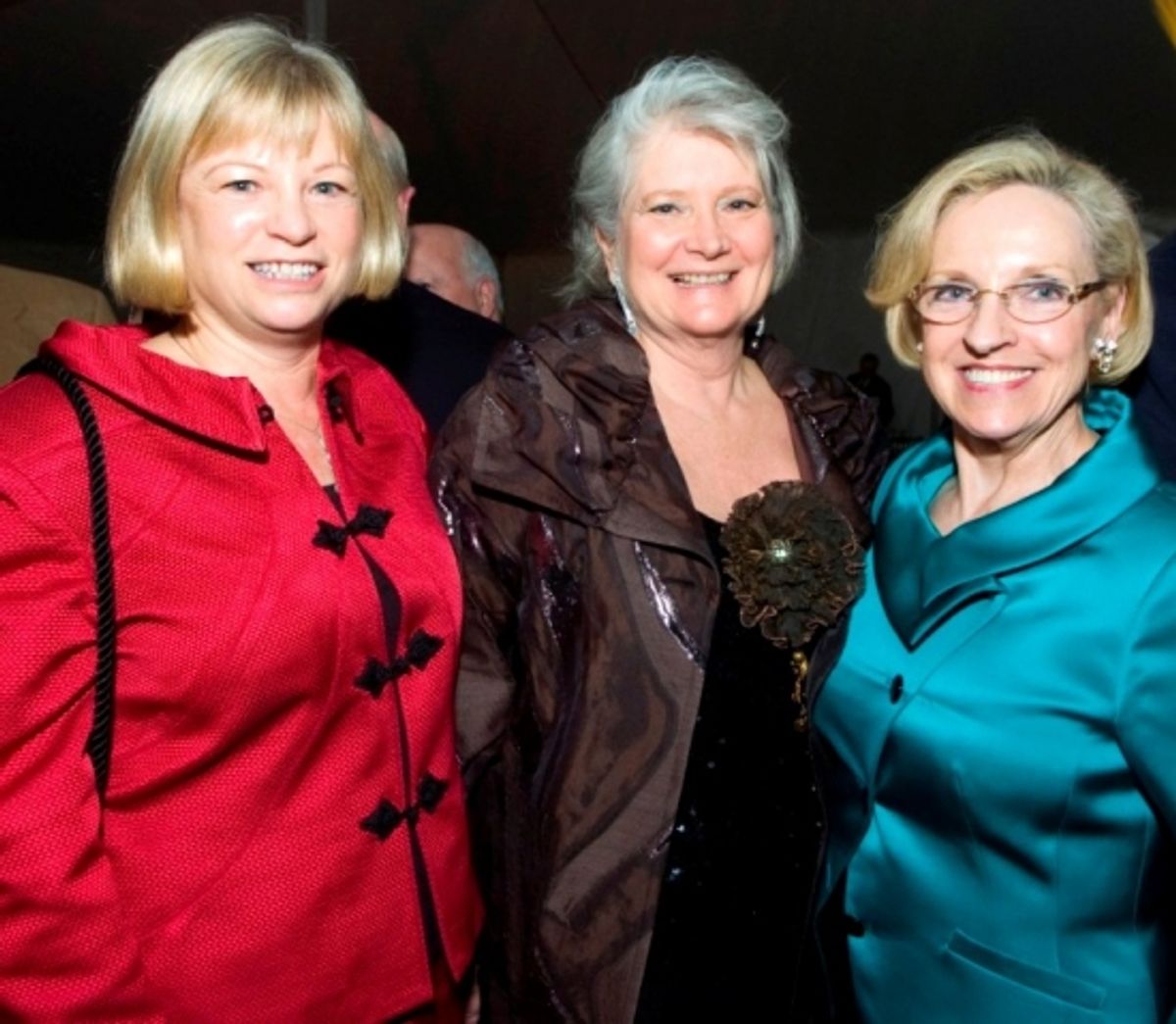 Lyla Steenbergen (Easton), Sue Mitchell (Westport), Darlene Krenz at Westport Country Playhouse Gala "An Enchanted Evening: The Music Of Richard Rodgers"