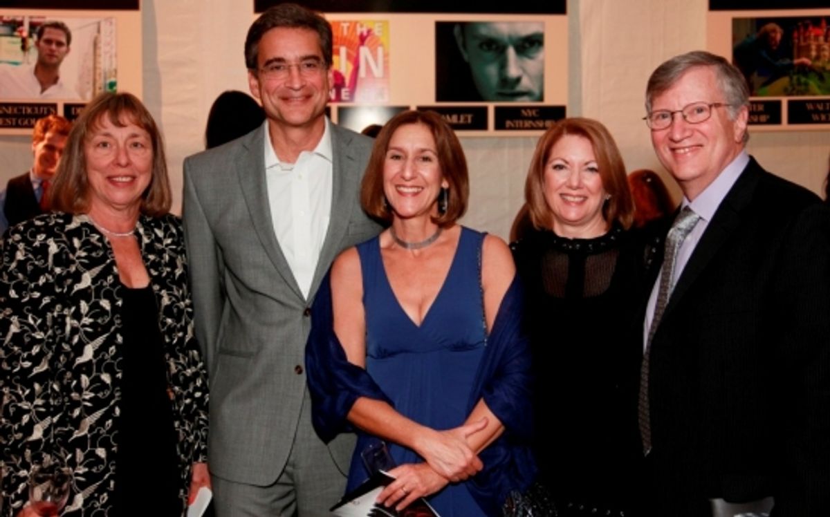 Joyce Hergenhan (Fairfield), Jay Meizlish (Weston), Darcy Lowell (Weston), Lynne and David Warshaw at Westport Country Playhouse Gala "An Enchanted Evening: The Music Of Richard Rodgers"