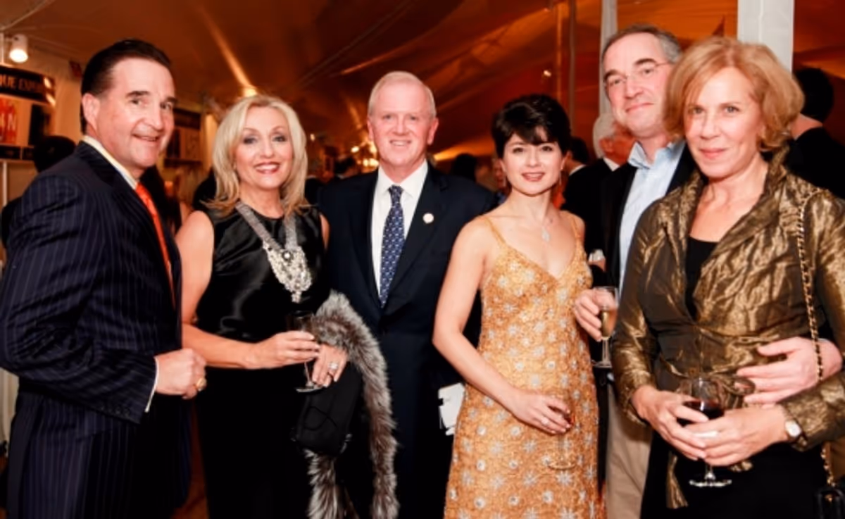 Mark and Angela Graham (Fairfield), John and Katia Friend (Westport), Zachary Moreowitz (Fairfield), Julie Brown at Westport Country Playhouse Gala "An Enchanted Evening: The Music Of Richard Rodgers"