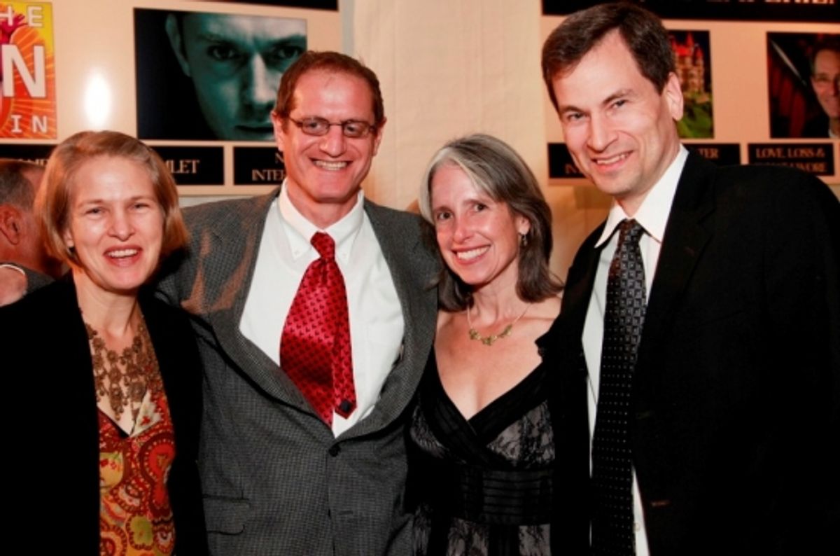 Lissy Newman (Westport), Rafe Elkind (Westport), Jennifer and David Pogue (Westport) at Westport Country Playhouse Gala "An Enchanted Evening: The Music Of Richard Rodgers"