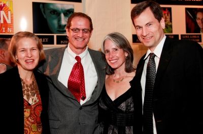 Lissy Newman (Westport), Rafe Elkind (Westport), Jennifer and David Pogue (Westport) Photo
