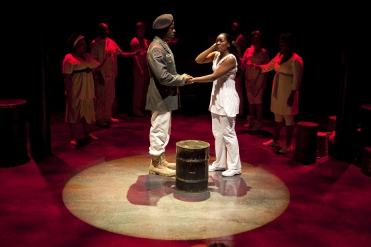 Sterling K. Brown, Kianne Muschett and the company at 