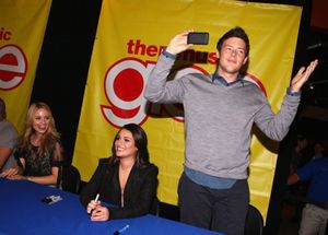 Dianna Agron, Lea Michele and Cory Monteith @ BroadwayWorld Dianna Agron, Lea Michele and Cory Monteith Photo
