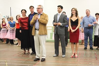 Walter Bobbie and the cast of White Christmas Photo