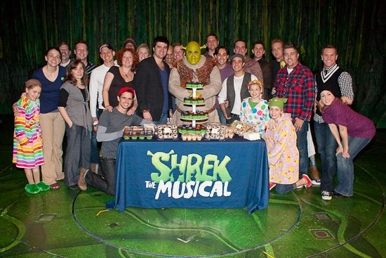 Photo Coverage: SHREK THE MUSICAL Celebrates One Year on Broadway and Bids Star Brian d'Arcy James Farewell — photo 6 of 18