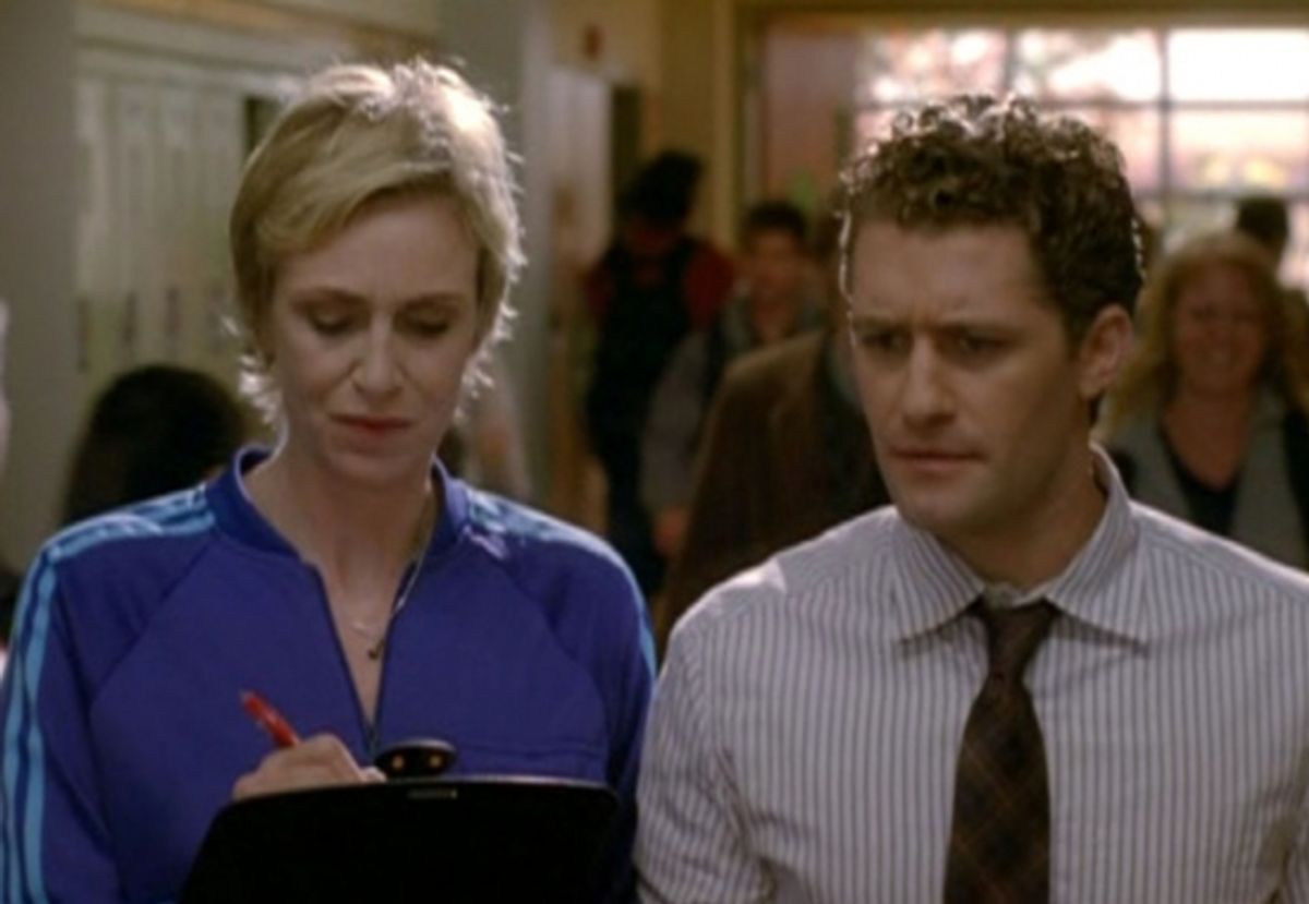 Jane Lynch and Matthew Morrison at 