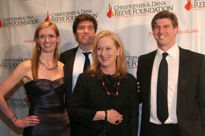 Matthew Reeve, Alexandra Reeve Givens, Meryl Streep and Will Reeve Photo