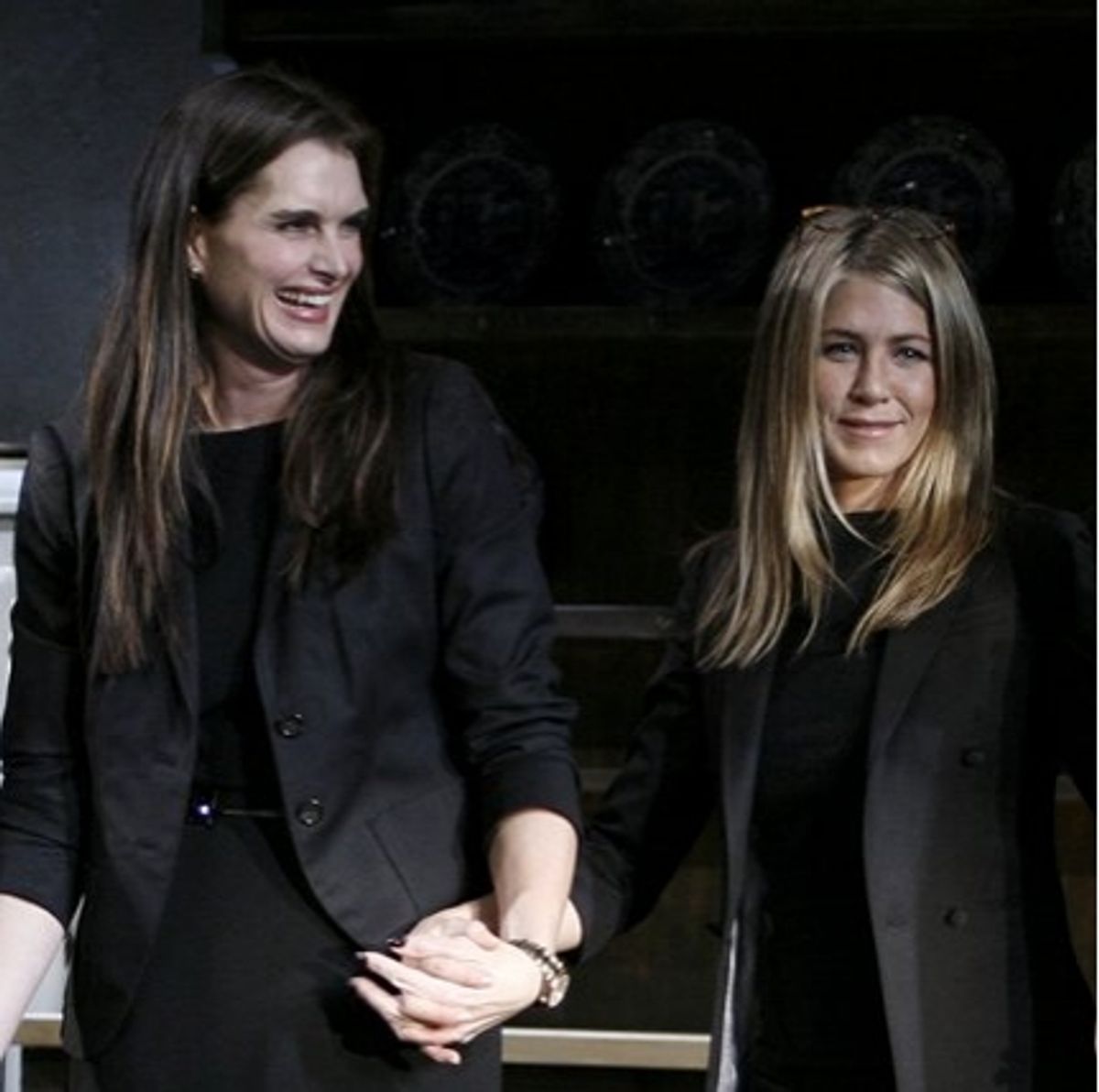 Brooke Shields and Jennifer Aniston at 