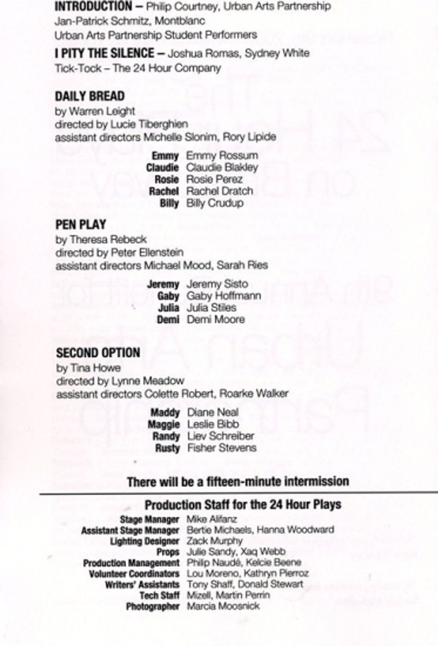 Photo Coverage: 'THE 24 HOUR PLAYS ON BROADWAY' - All-Star Curtain Call  Image