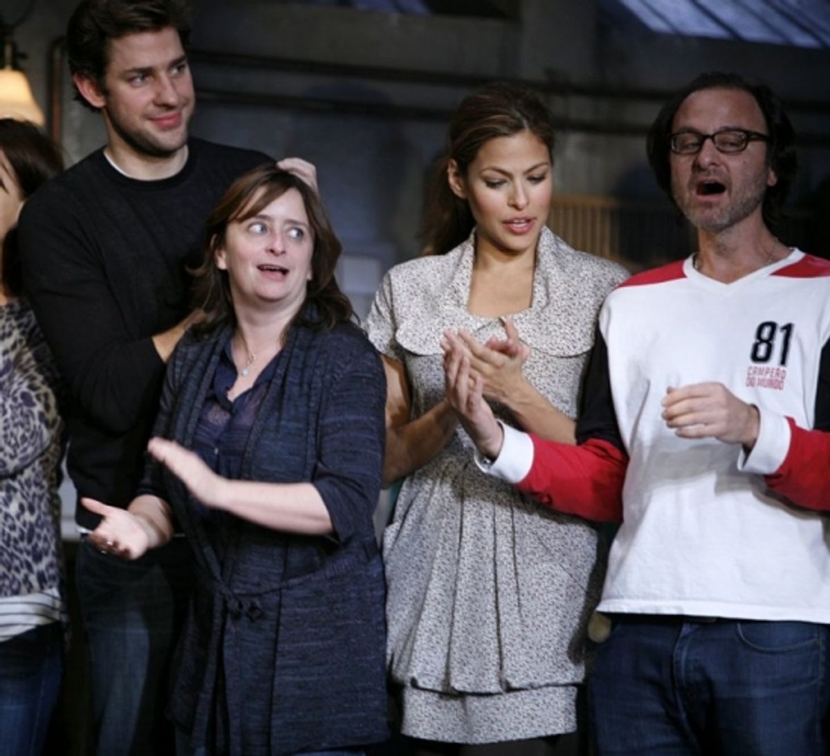 John Krasinski, Rachel Dratch, Eva Mendes and Fisher Stevens at 