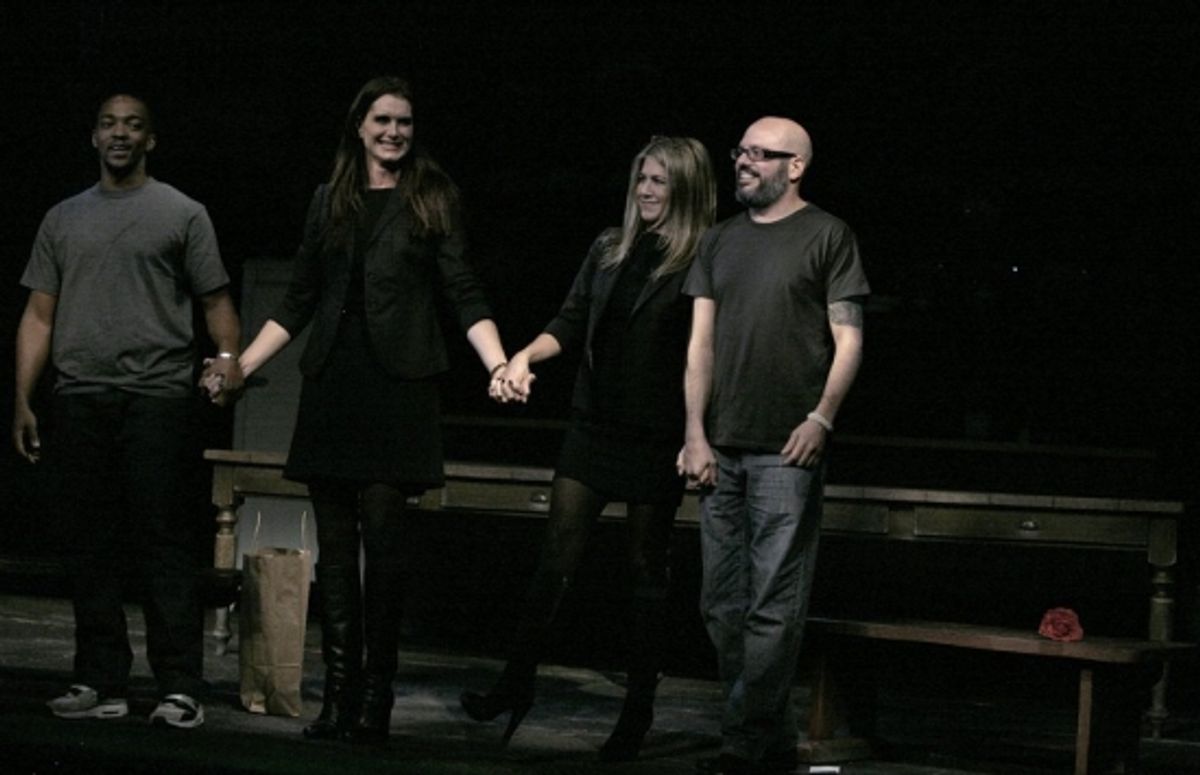 Anthony Mackie, Brooke Shields, Jennifer Aniston and David Cross
 at 