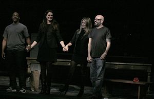 Anthony Mackie, Brooke Shields, Jennifer Aniston and David Cross
 Photo