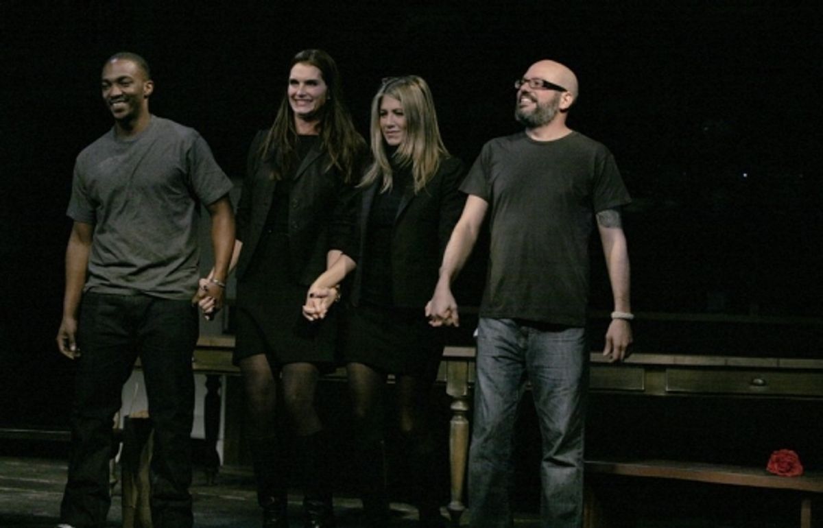 Anthony Mackie, Brooke Shields, Jennifer Aniston and David Cross at 