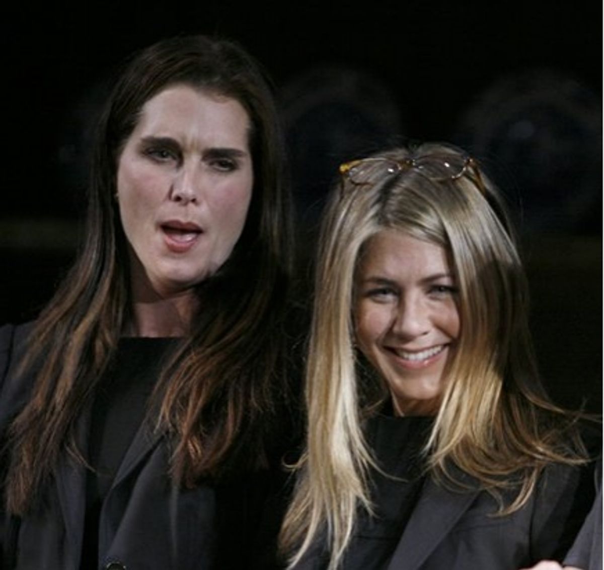 Brooke Shields and Jennifer Aniston at 