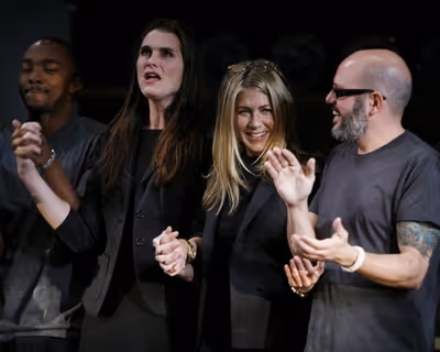 Anthony Mackie, Brooke Shields, Jennifer Aniston and David Cross Photo
