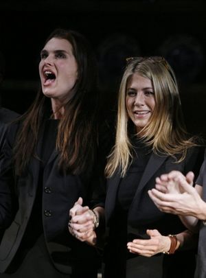 Brooke Shields and Jennifer Aniston @ BroadwayWorld Brooke Shields and Jennifer Aniston Photo