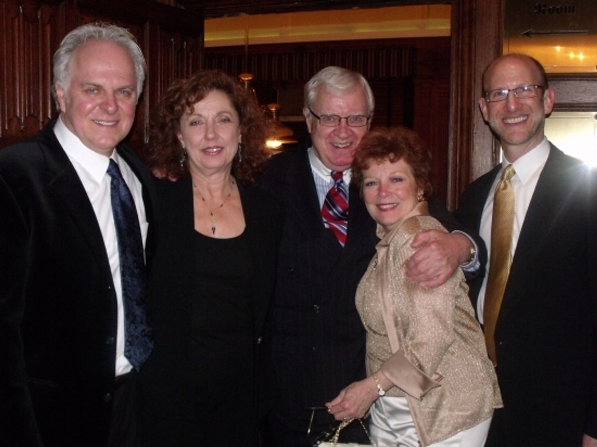 P.J. Benjamin with his wife Louisa,  Bob Donahoe, Anita Gillette and Douglas J. Cohen at 