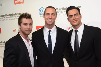 Lance Bass, Rob Smith and Cheyenne Jackson Photo