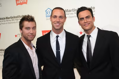 Lance Bass, Rob Smith and Cheyenne Jackson Photo