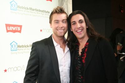 Lance Bass and Marti Gould Cummimgs (www.broadwayspeaksOUT.com) Photo