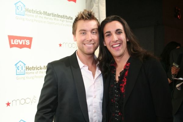 Lance Bass and Marti Gould Cummimgs (www.broadwayspeaksOUT.com) Photo