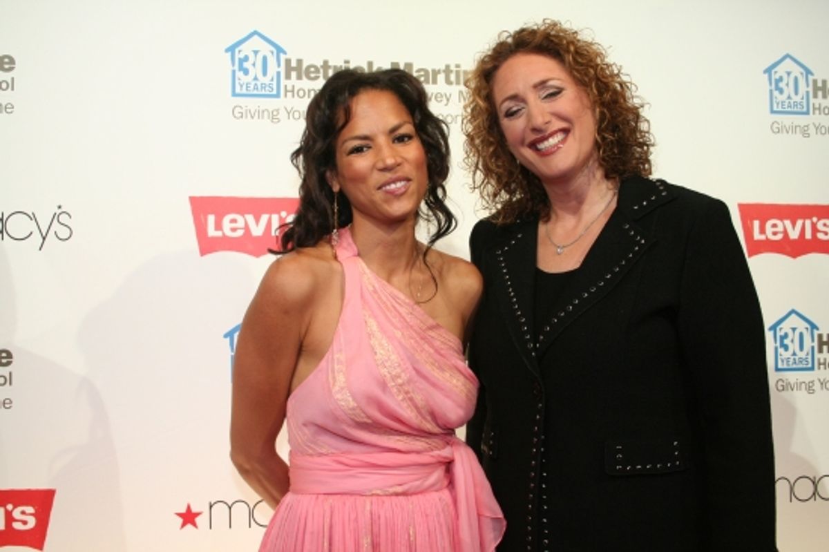 Veronica Webb and Judy Gold at 