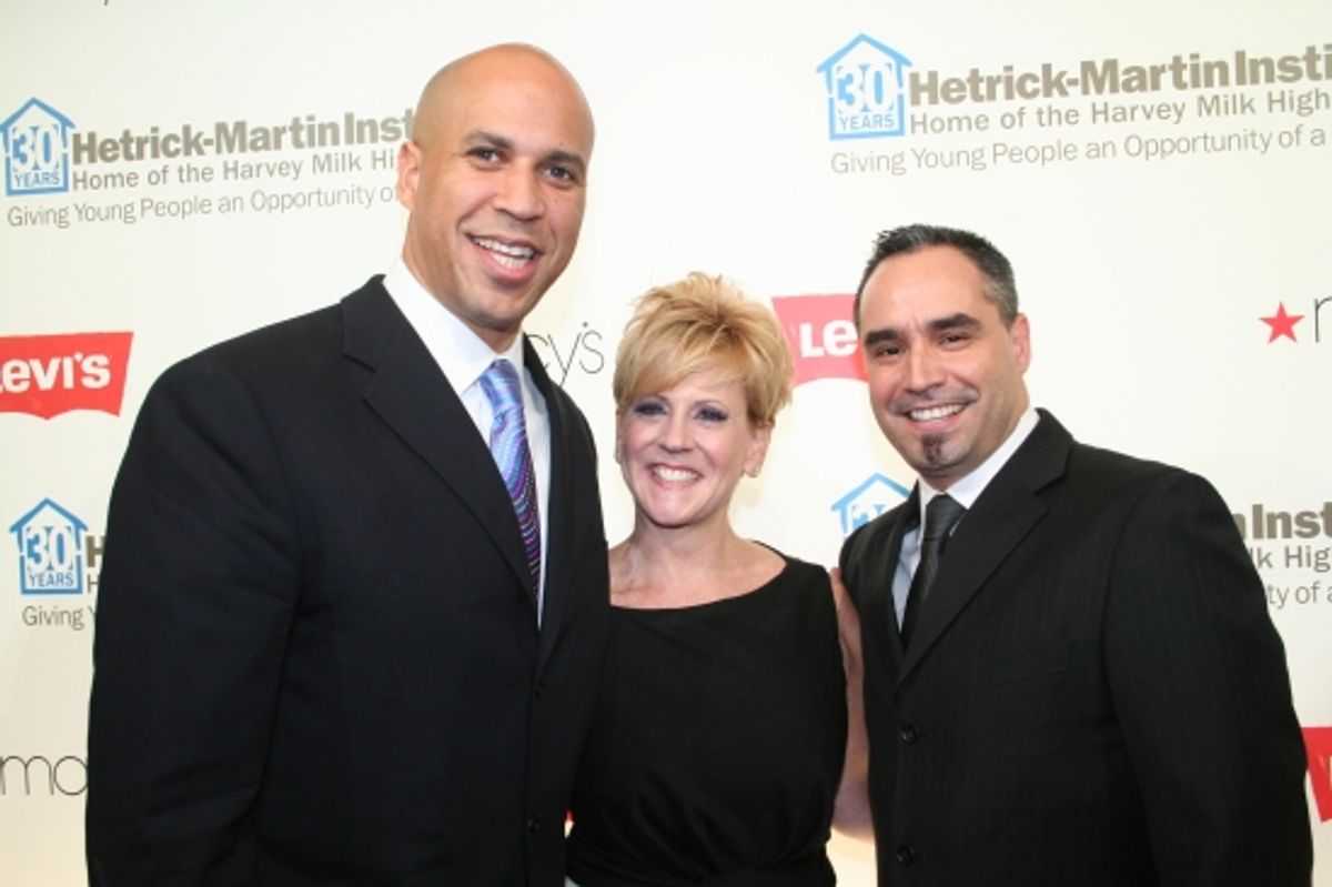 Newark Mayor Cory Booker, Bari Mattes and Veronica Webb at 