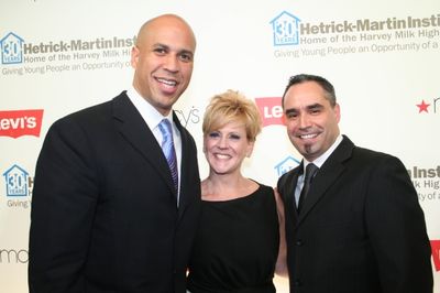Newark Mayor Cory Booker, Bari Mattes and Veronica Webb Photo