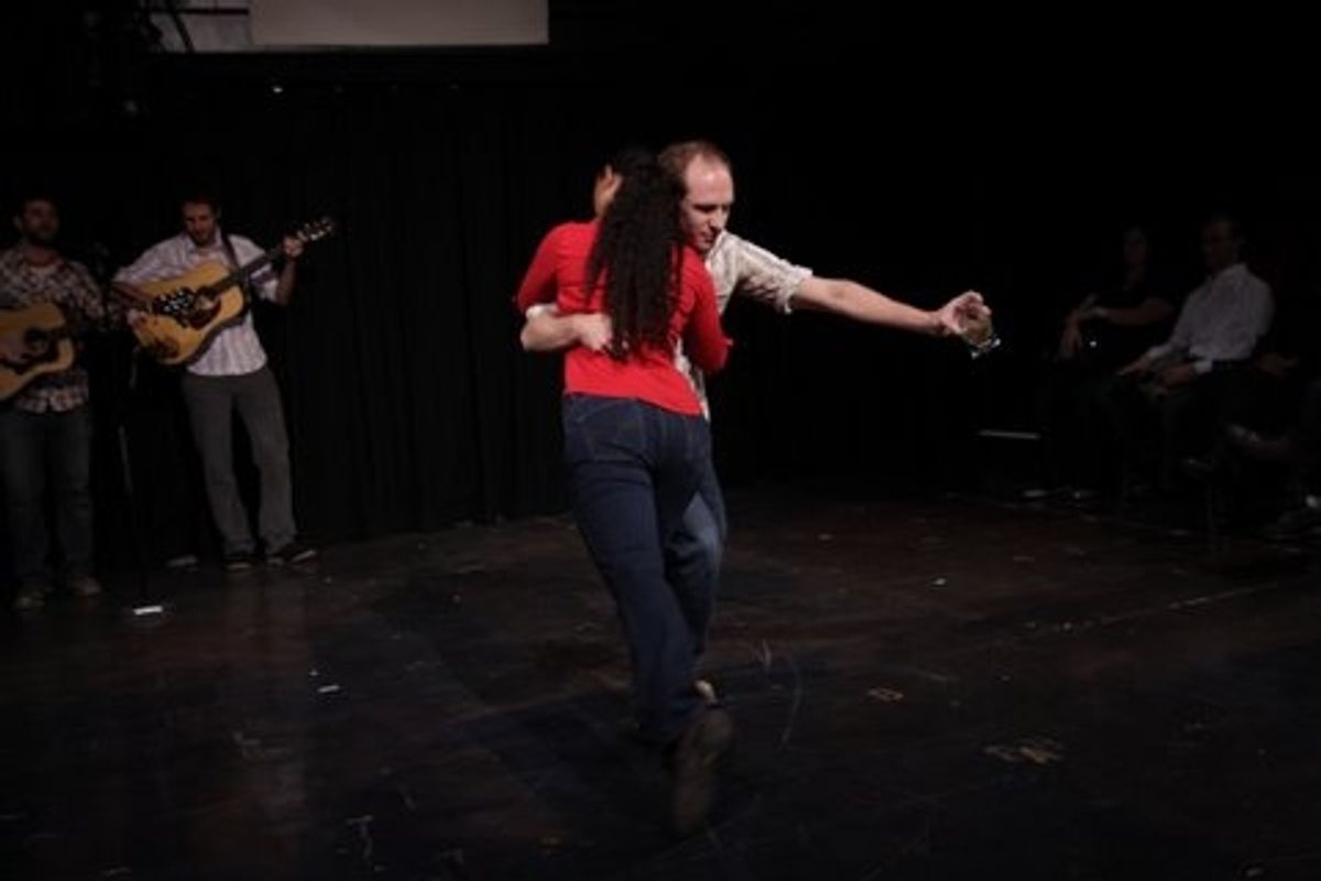 Zach Morris and Donna Ahmadi at ACTIVATE! Opens At Theatre C