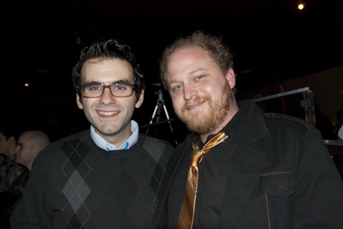 Joe Iconis and Jason 'Sweet Tooth' Williams at 'CUTTING-EDGE COMPOSERS II' at the Canal Room